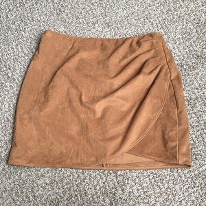 Abercrombie & Fitch Tan-Camel Mini Skirt